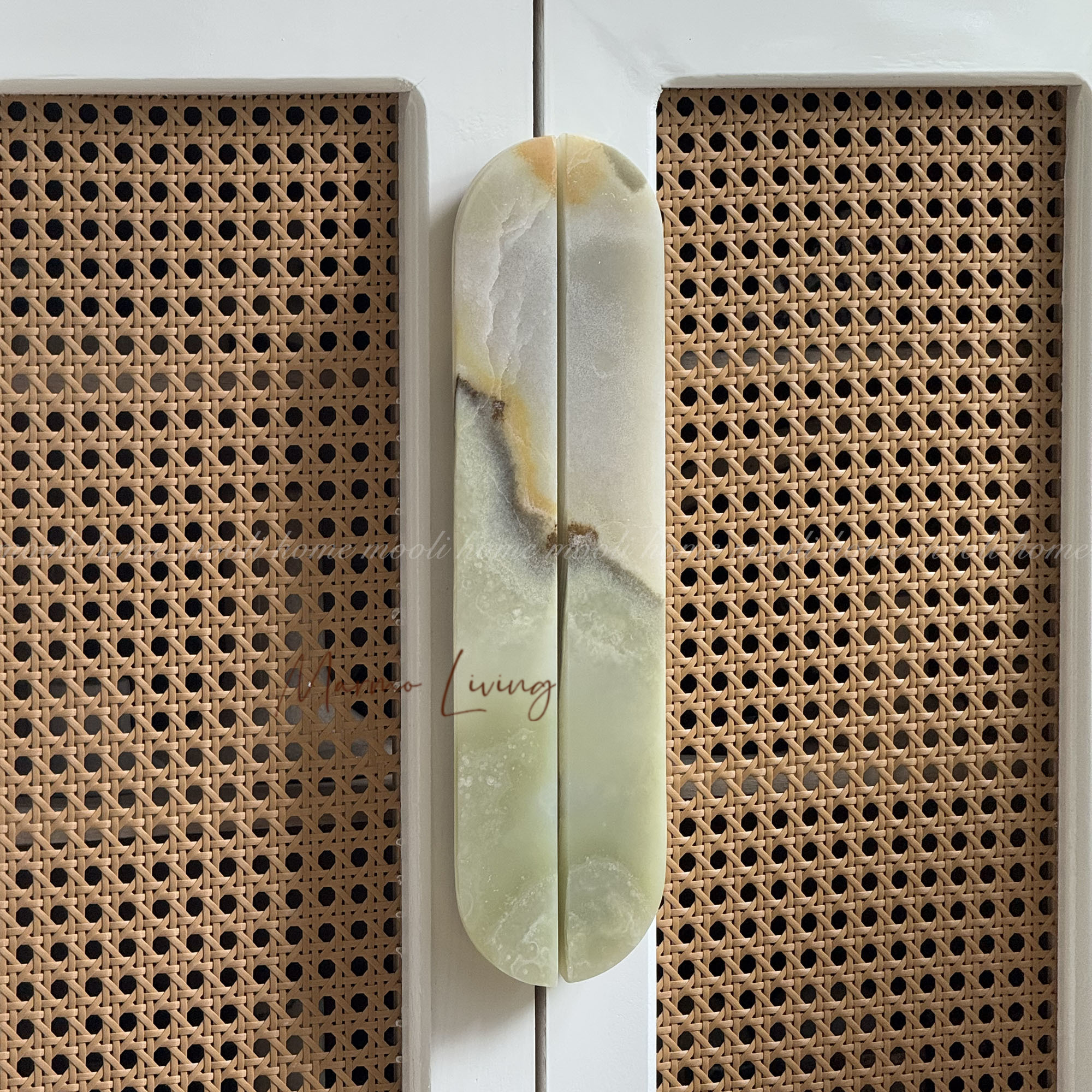 Furniture Hardware Vintage - Luxury Green Onyx Marble Cabinet Door