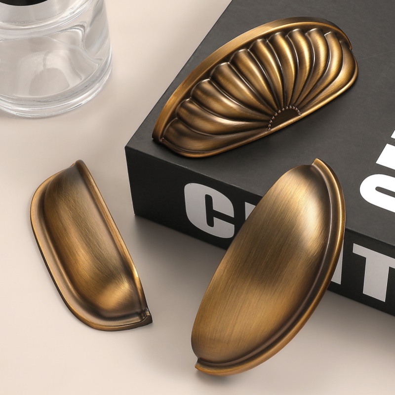 Furniture Hardware Vintage - Antique Shell Shape Kitchen Accessories Wardrobe