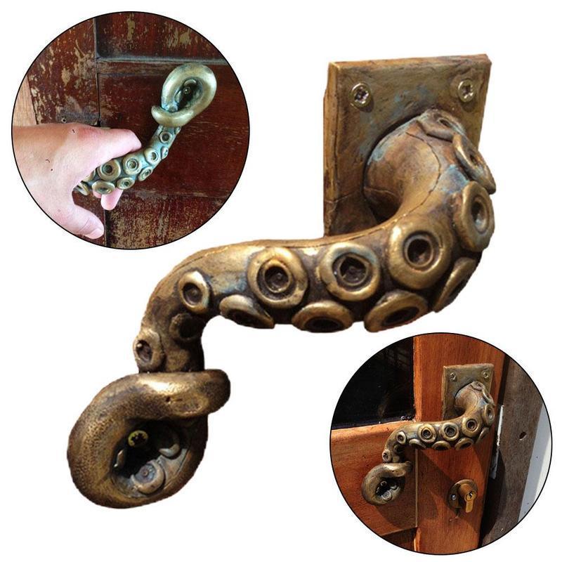 Door Handle Bar - Vintage Octopus Door Knob Outdoor Hook
