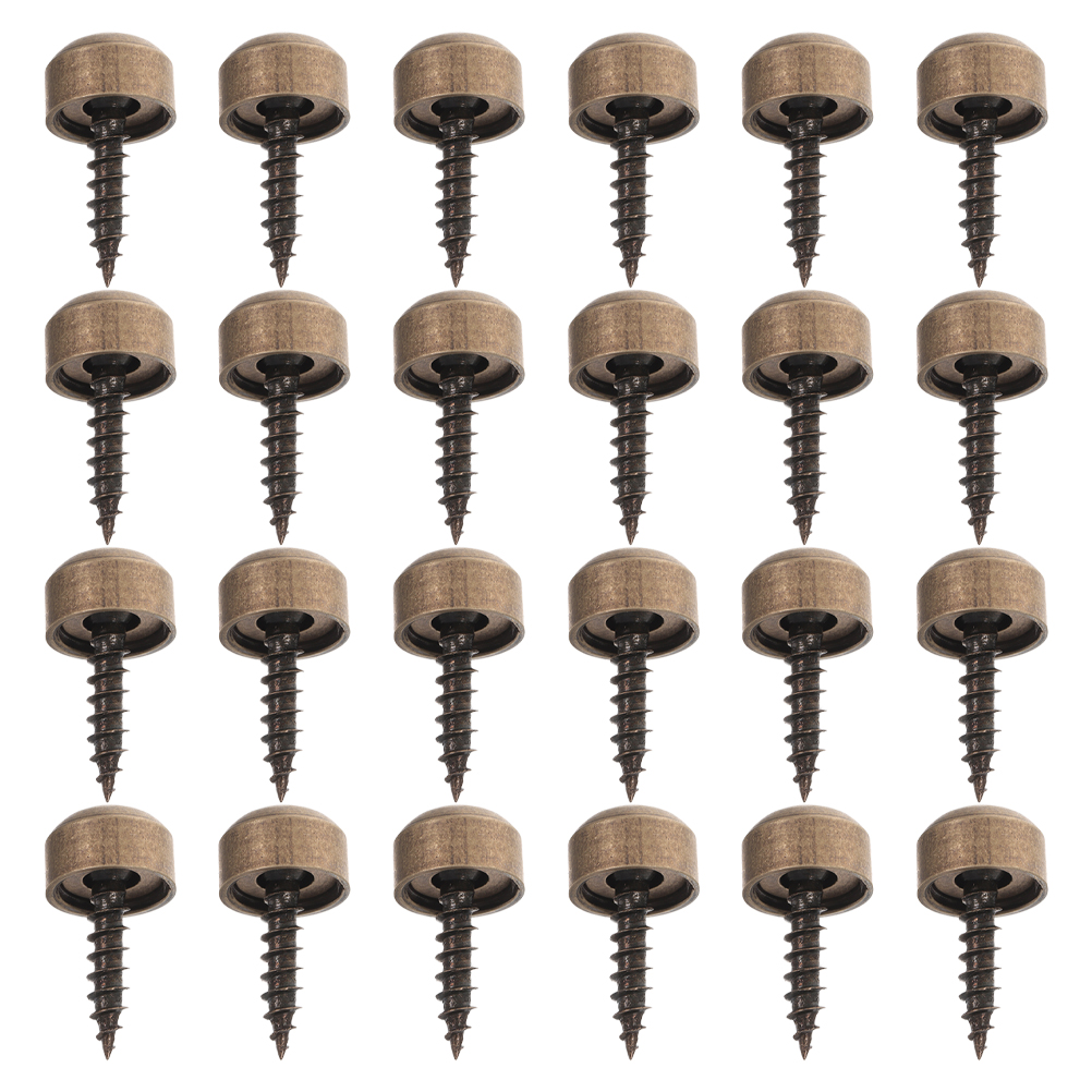 Furniture Hardware Covers - 24Pcs Self Tapping Screw Cap Copper