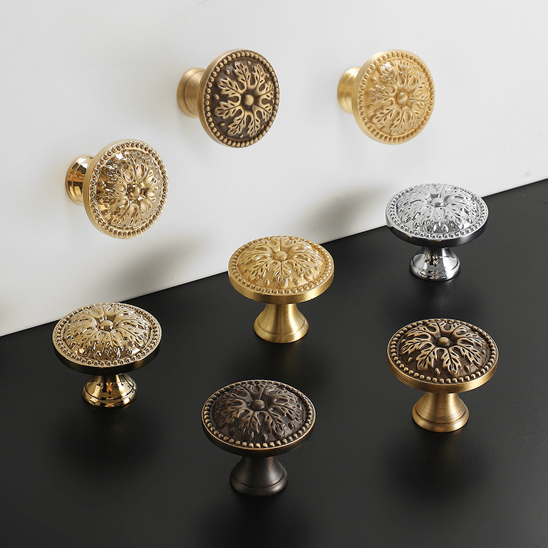1pcs Satin Brass Cabinet Door  - Furniture Hardware Vintage review and price