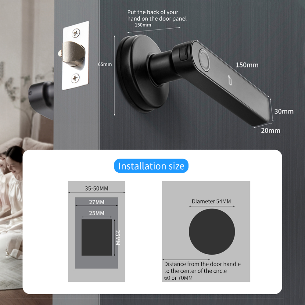 Tuya SmartLife APP BLE Smart F - Door Handle Bar review and price