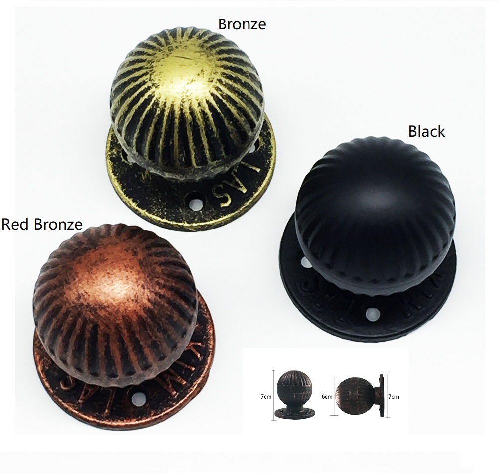 Round Ball Vintage Iron Wooden - Furniture Hardware Vintage review and price