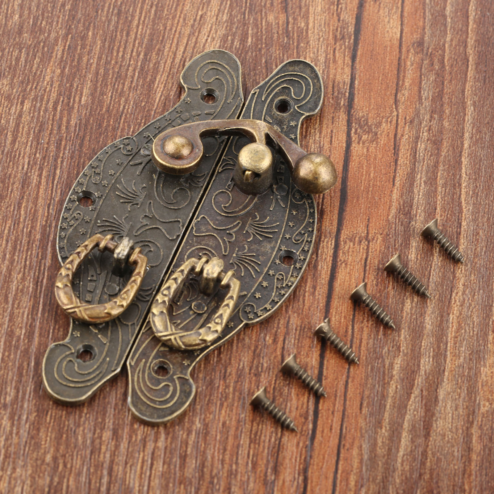 1PC Antique Box Latch Hasp Vin - Furniture Hardware Vintage review and price