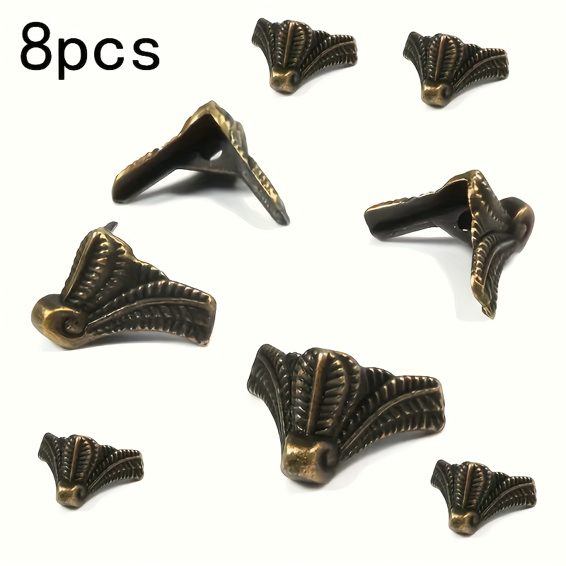 8Pcs Antique Corner Protector  - Furniture Hardware For Legs review and price