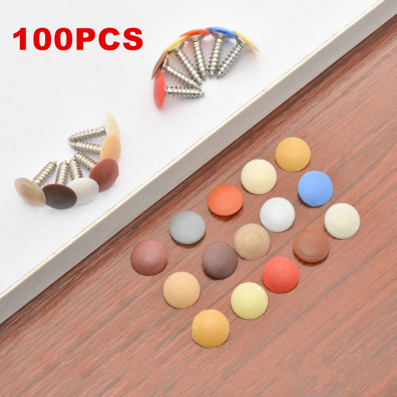 100 Pcs Screw Covers Plastic S - Furniture Hardware Covers review and price