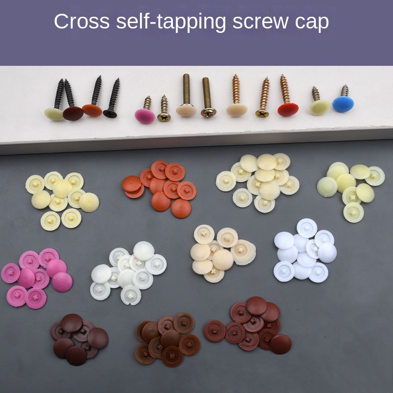 100 Pcs Screw Covers Plastic S - Furniture Hardware Covers review and price