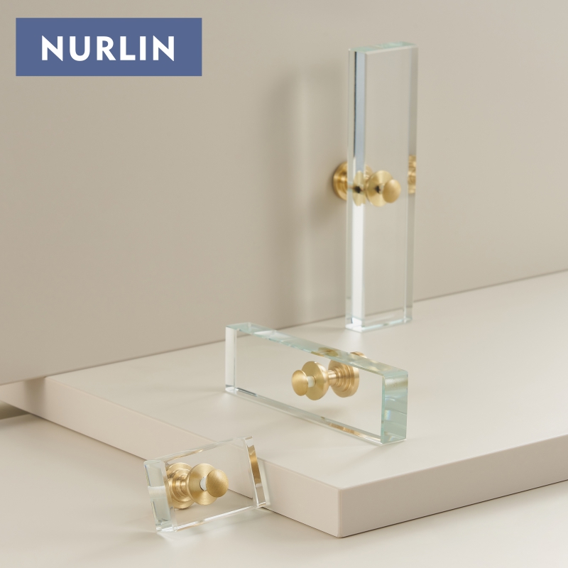 Nurlin Brass Acrylic Cabinet D - Furniture Hardware Vintage review and price