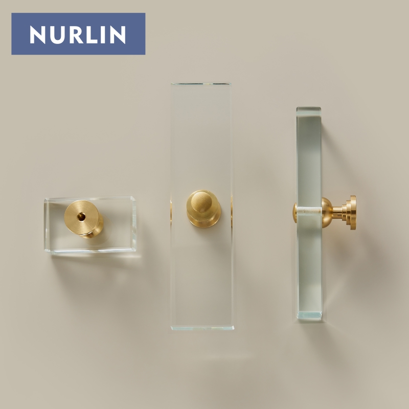 Nurlin Brass Acrylic Cabinet D - Furniture Hardware Vintage review and price