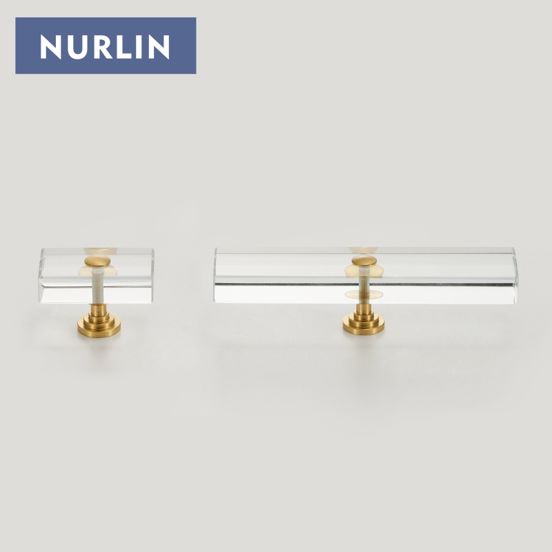 Nurlin Brass Acrylic Cabinet D - Furniture Hardware Vintage review and price