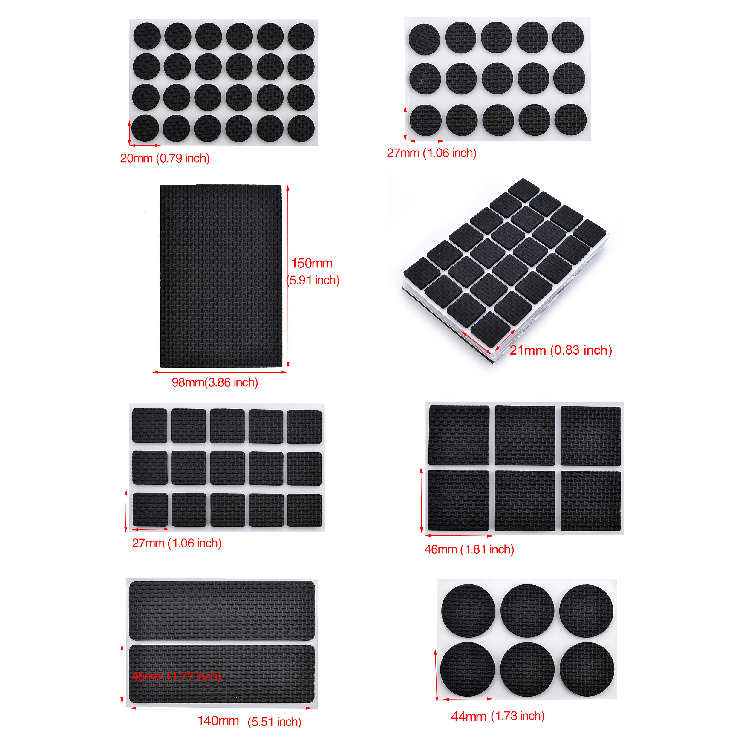 KAK 1-24PCS Self Adhesive Furn - Furniture Hardware For Legs review and price