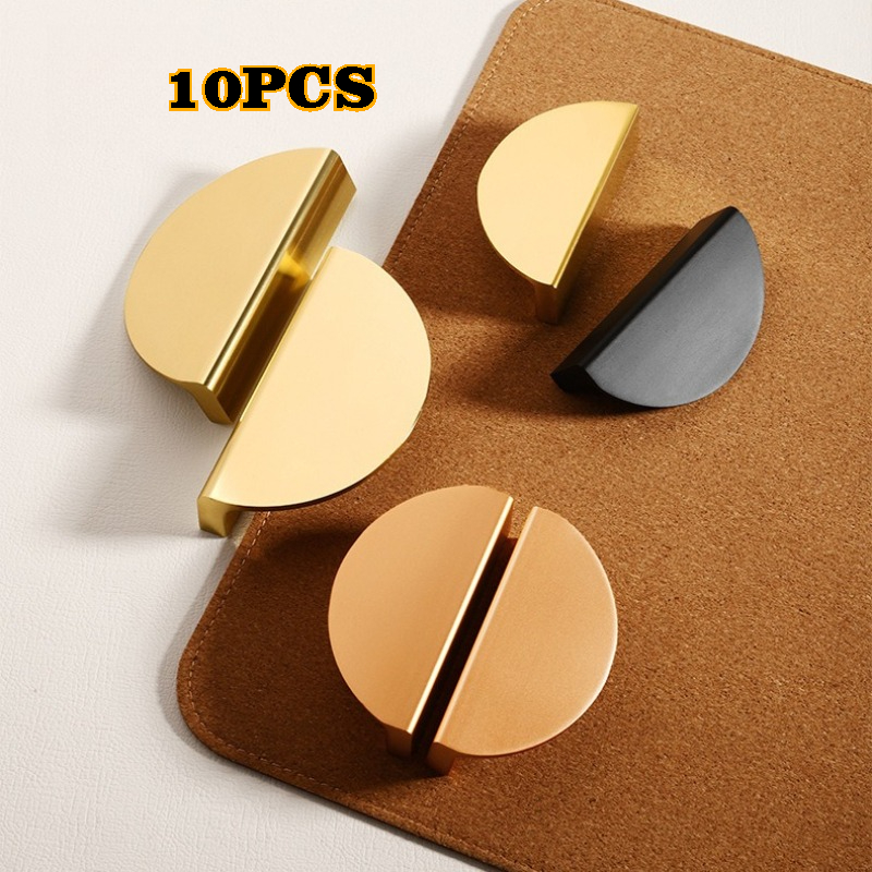 10 PCS Simple Semicircle Black - Furniture Hardware Wholesale review and price