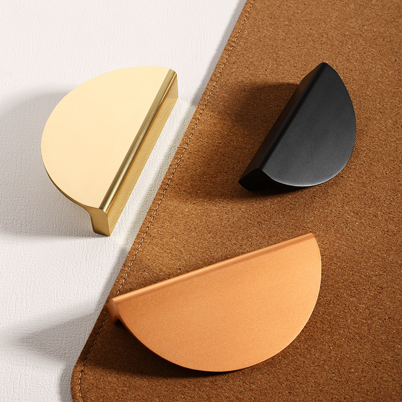 10 PCS Simple Semicircle Black - Furniture Hardware Wholesale review and price