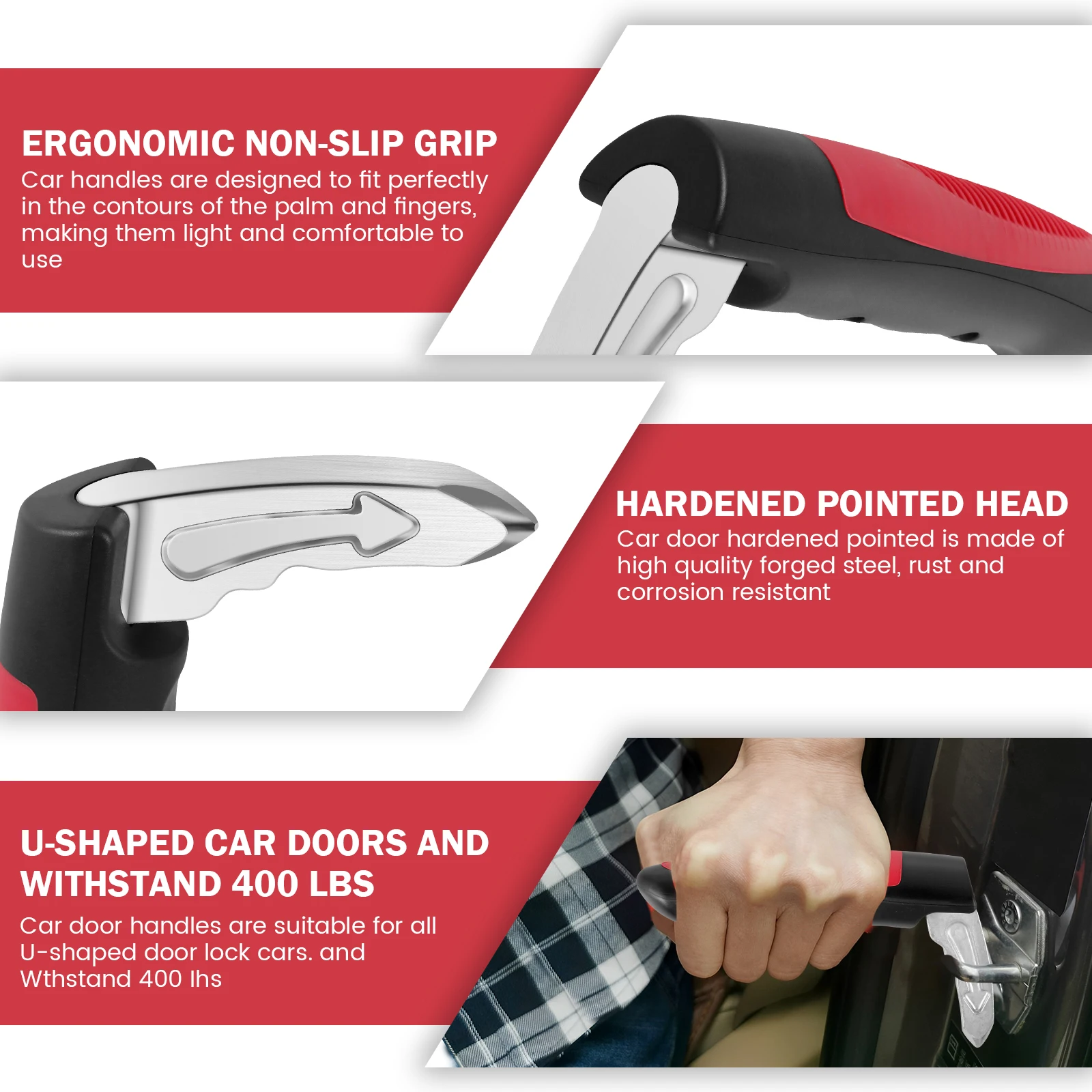 1-2Pcs Car Door Assist Handle  - Door Handle Bar review and price