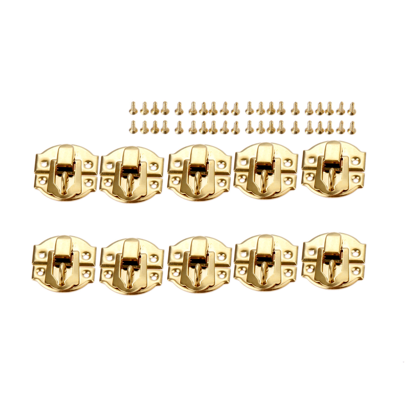 10pcs Golden Box Latch Clasps  - Furniture Hardware Vintage review and price
