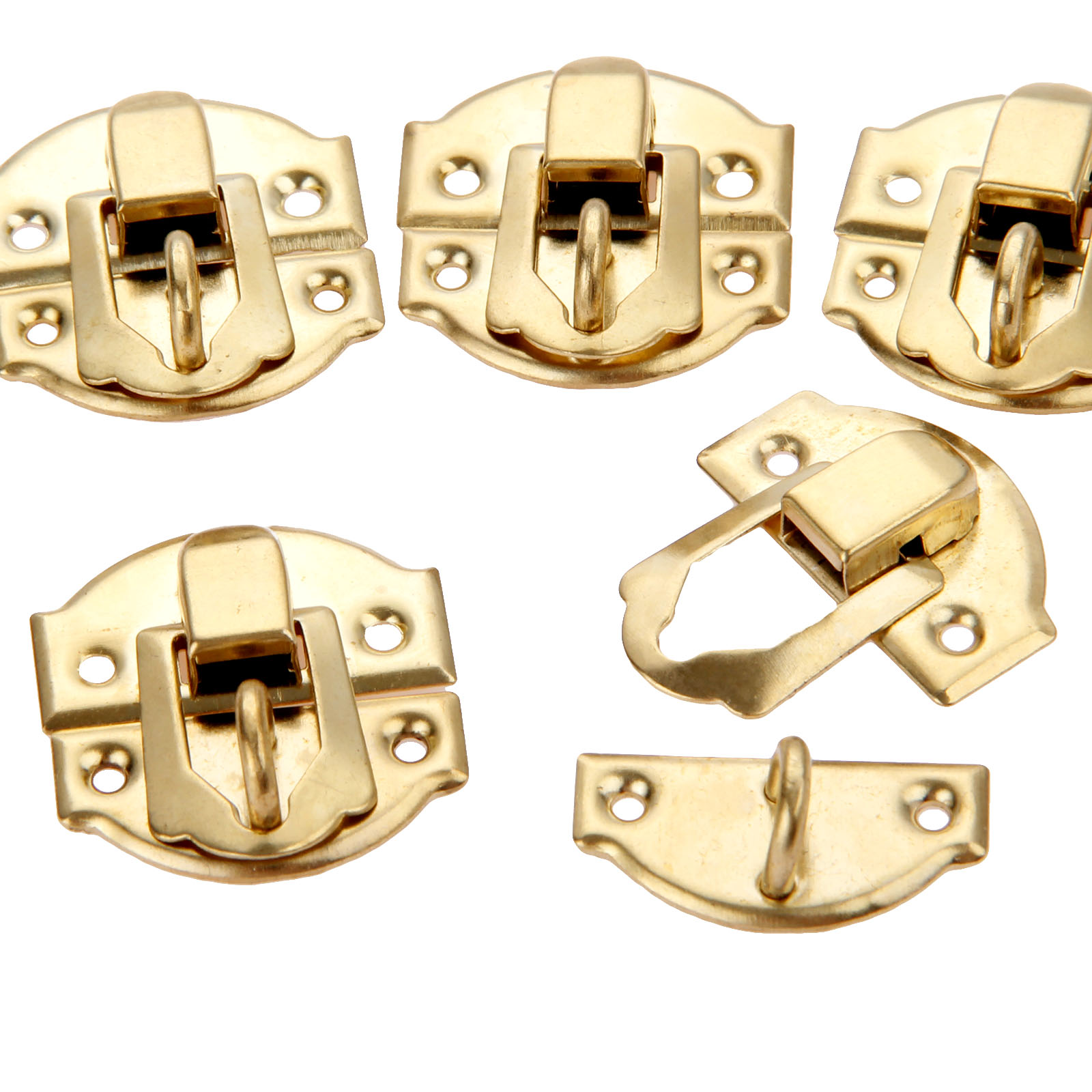 10pcs Golden Box Latch Clasps  - Furniture Hardware Vintage review and price