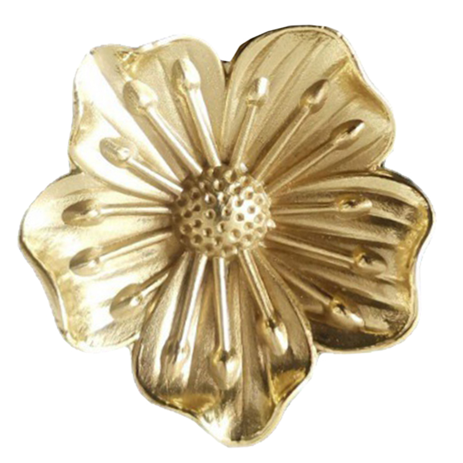 1Pcs Brass Flower Cabinet Pull - Furniture Hardware Vintage review and price