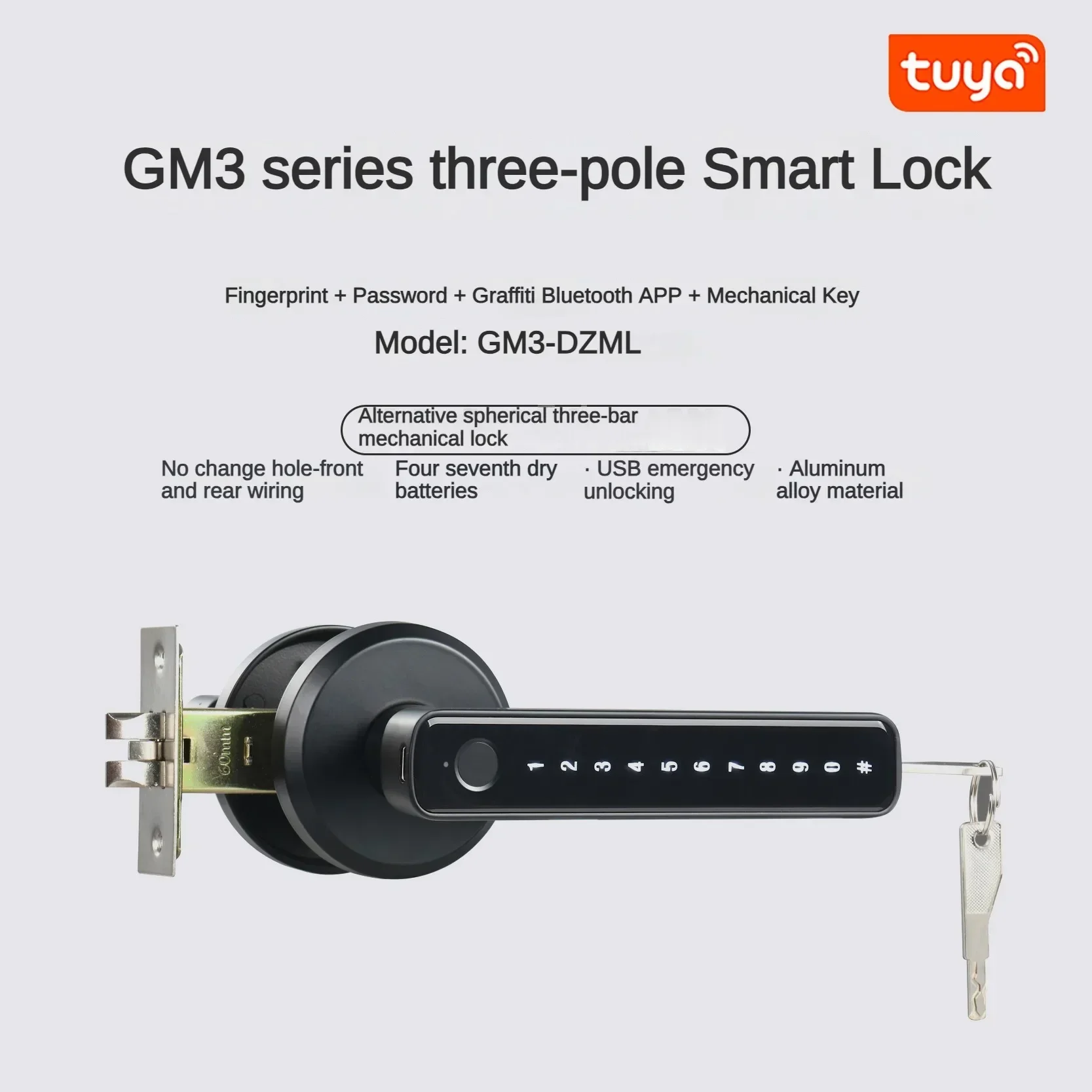 New Tuya Indoor Fingerprint Lo - Door Handle Bar review and price
