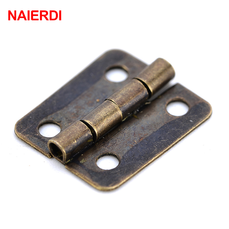 50PCS NAIERDI Antique Hinge Mi - Furniture Hardware Vintage review and price