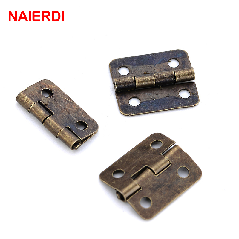 50PCS NAIERDI Antique Hinge Mi - Furniture Hardware Vintage review and price