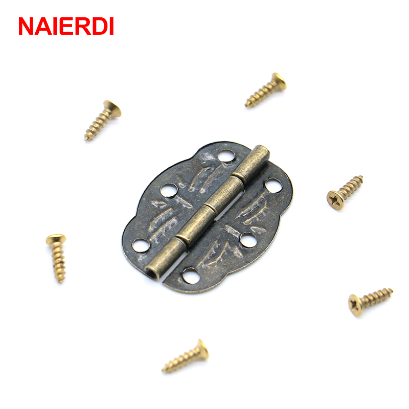 20pcs NAIERDI Bronze Hinges De - Furniture Hardware Vintage review and price