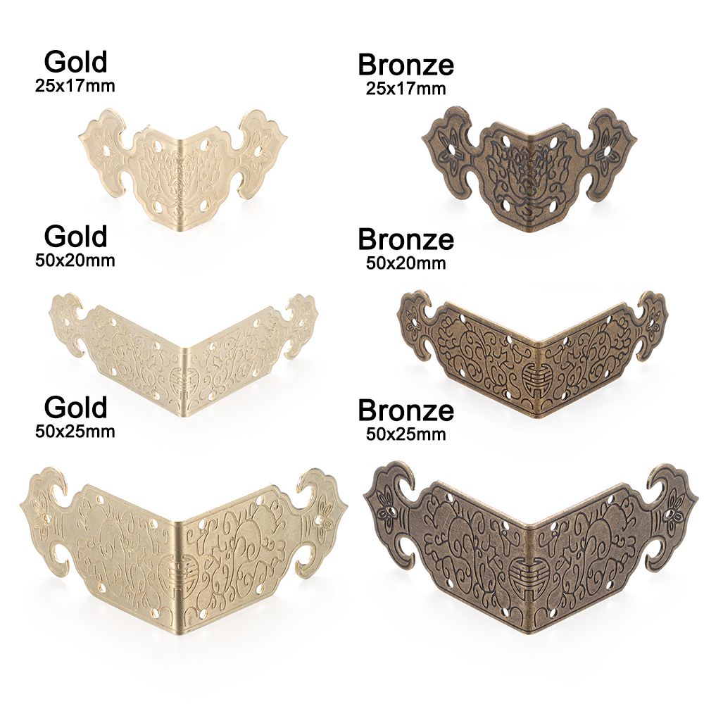 8Pcs Metal Antique Corner Prot - Furniture Hardware Covers review and price