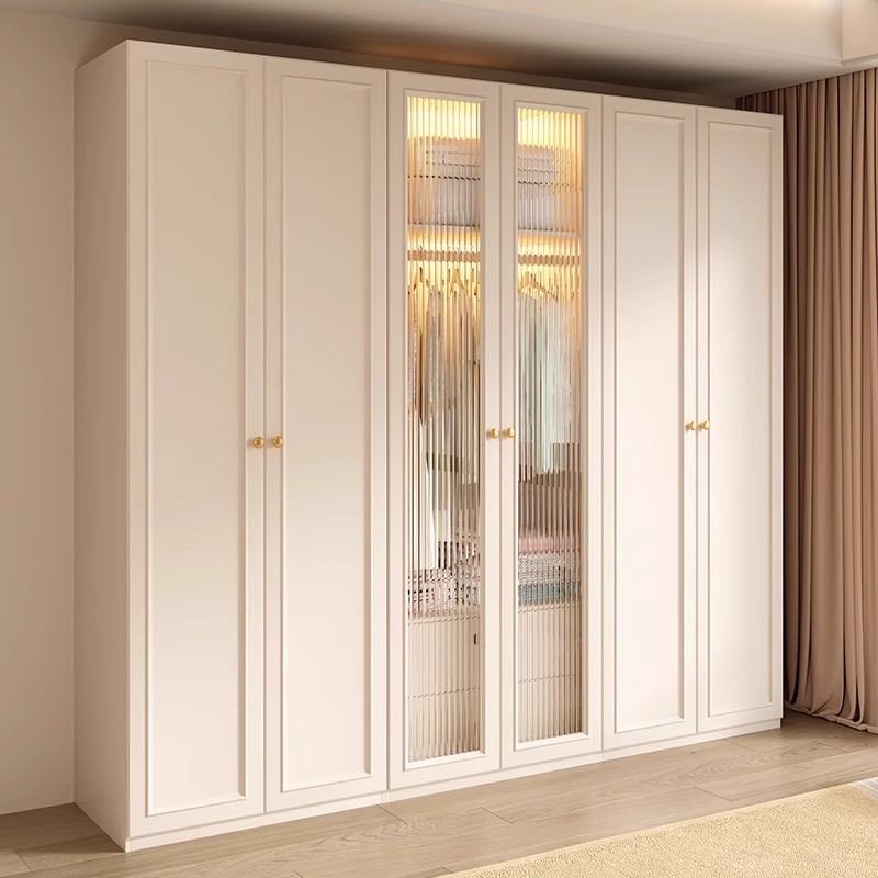 #White modern wardrobe with gl - Furniture Upholstery Hardware review and price