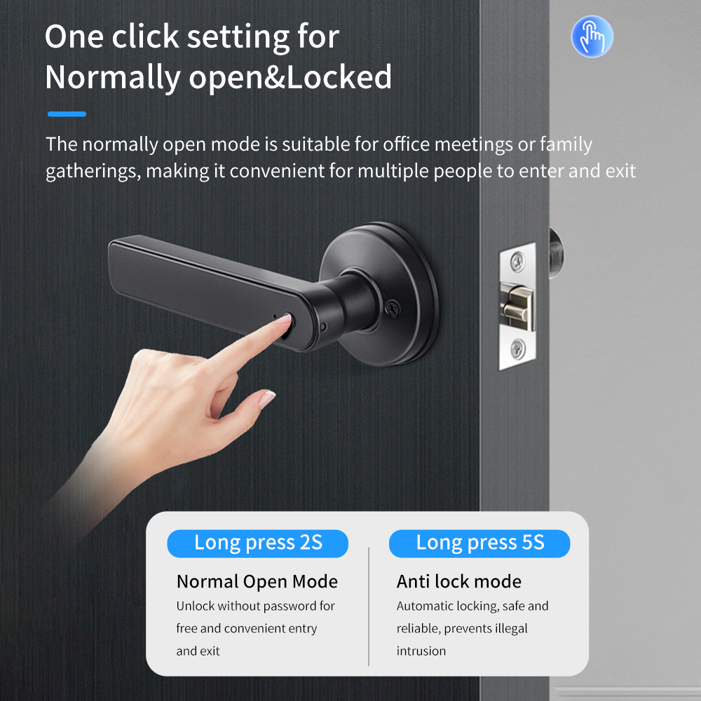 Tuya Bluetooth Smart Door Lock - Door Handle Bar review and price